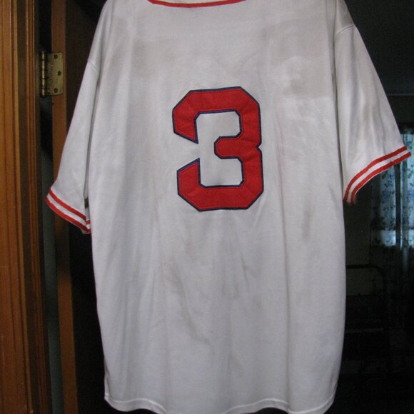 VTG MITCHELL & NESS  BABE RUTH # 3 BOSTON BRAVES RETRO THROWBACK JERSEY SIZE 54 - Picture 6 of 9